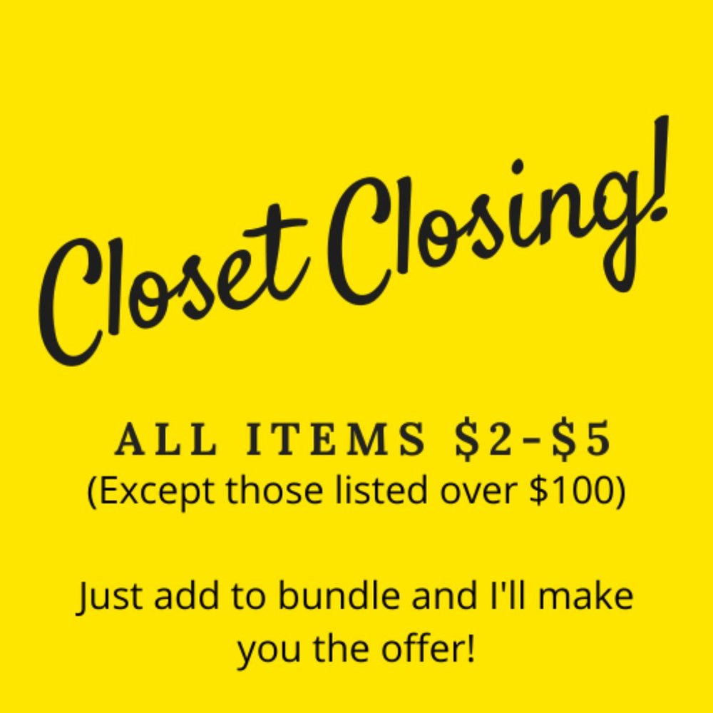 CLOSET CLEAROUT!